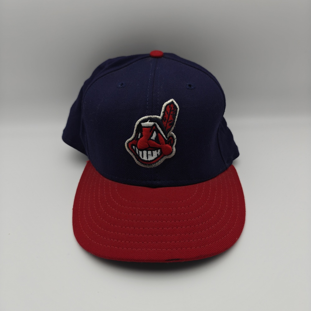 Cleveland Giants Hat Cap Fitted Mens 7 1/8 Blue Red MLB Baseball New Era
